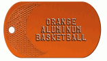 Basketball Orange Dog Tag