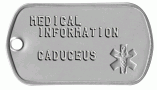 Medical Caduceus Tag