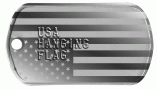 USA Hanging Flag Dog Tag