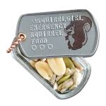Secret Stash Dogtag Pillbox with squirrel snack 🐿️