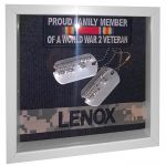 WWII Shadowbox with Dog Tags of Lenox