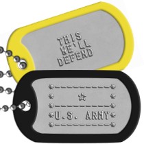 US Army ASCII Logo Dog Tag