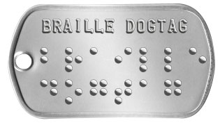 Braille Dogtags